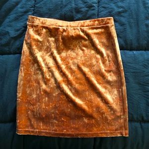 Velvet Mini Skirt Medium